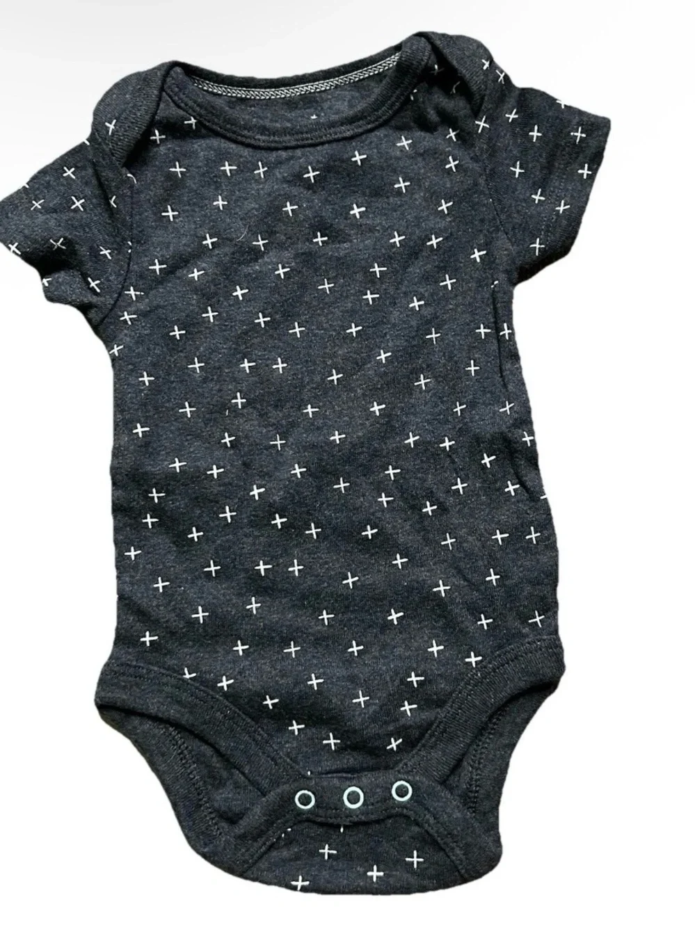 Neutral Baby Short Sleeve Bodysuits Solid Mom Dad Size 0-3 Months